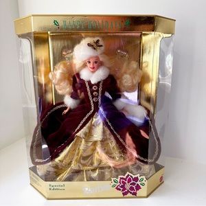 1996 Vintage Blonde Happy Holidays Barbie